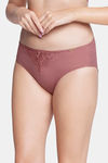 Amante Low Rise Three-Fourth Coverage Bikini Panty - Dusty Rose — thumbnail 2